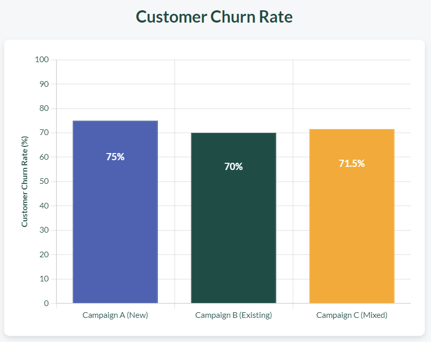 Customer Churn Rate Graph